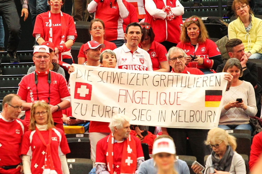 Die Leistung von Angelique Kerber wussten auch die Schweizer Tennisfans zu würdigen. Foto: Jan Kaefer