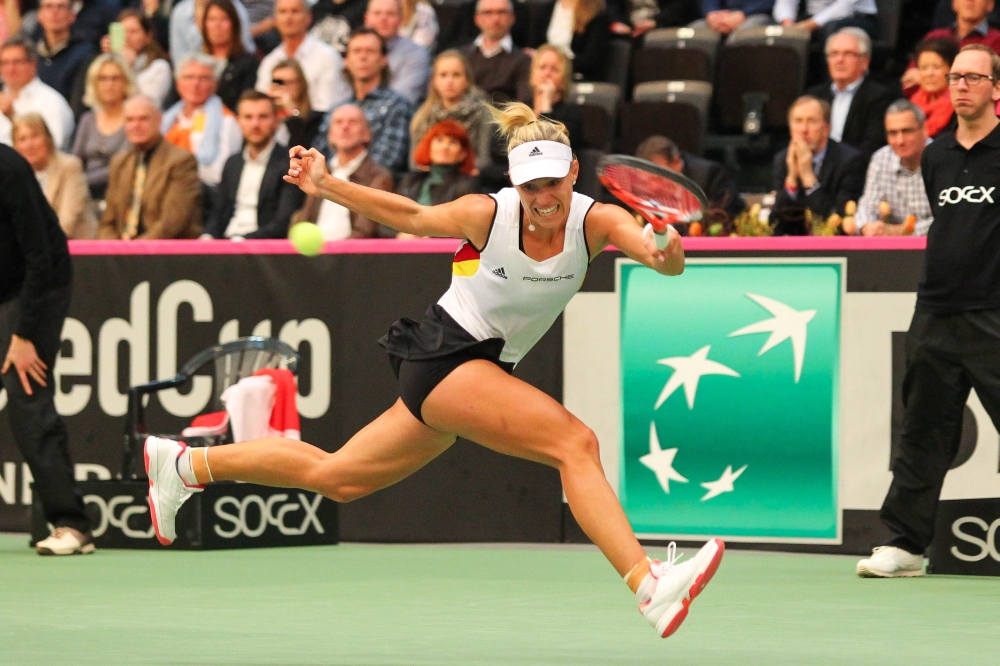 "Angie"-Mania in der Messehalle 1. Publikumsliebling Angelique Kerber (GER) wurde lautstark gefeiert. Foto: Jan Kaefer