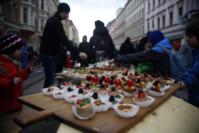 Beliebte Häppchen. Foto: Alexander Böhm