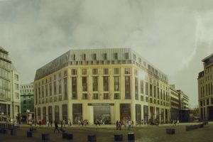 Siegerentwurf für das neue Haus am Burgplatz. Entwurf: Christoph Kohl │KK Architekten GmbH