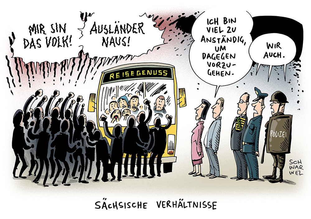 Karikatur: Schwarwel