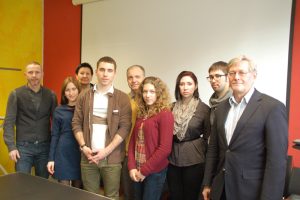 Die russischen Stipendiaten der Partnerhochschulen mit ihren Betreuern an der Fakultät Bauwesen der HTWK Leipzig. Foto: HTWK Leipzig