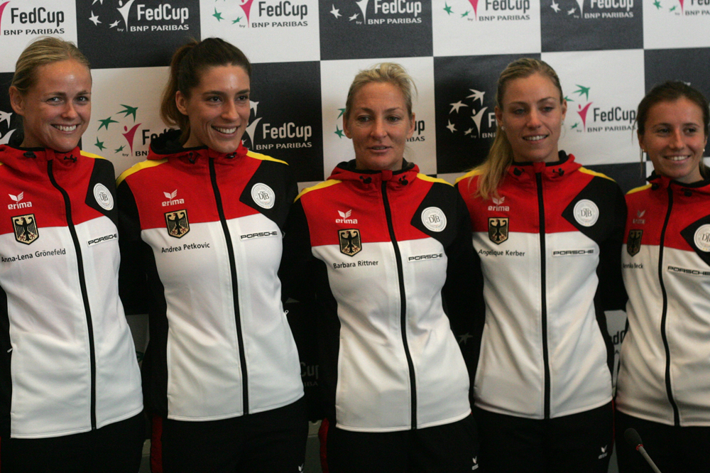 Die Stimmung im Team passt, Team-Chefin Barbara Rittner ist guter Dinge. Foto: Sebastian Beyer