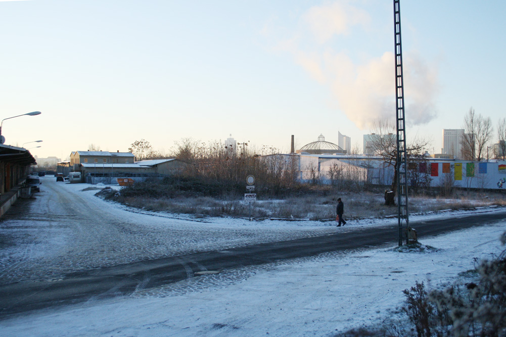 Blick von der Delitzscher Straße über das Gelände. Foto: Ralf Julke