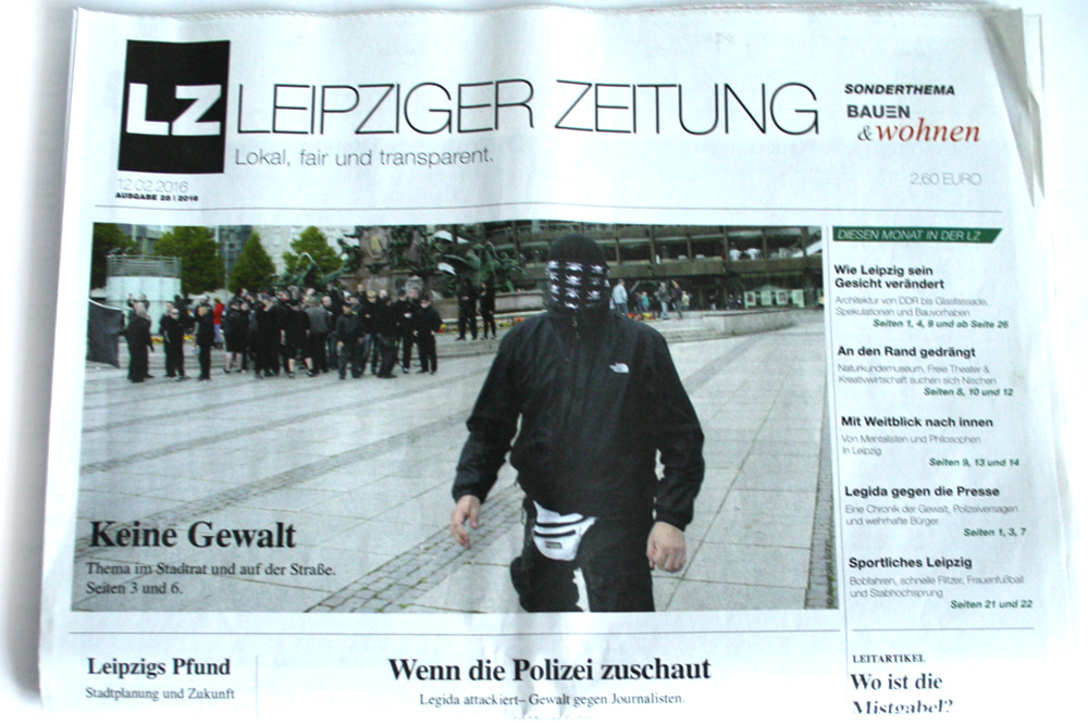 Leipziger Zeitung Nr. 28: Keine Gewalt. Foto: L-IZ.de