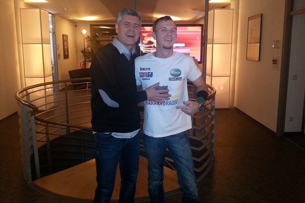 Norman Landgraf hatte einige Fragen an Matthias Schlitte (re.). Foto: privat