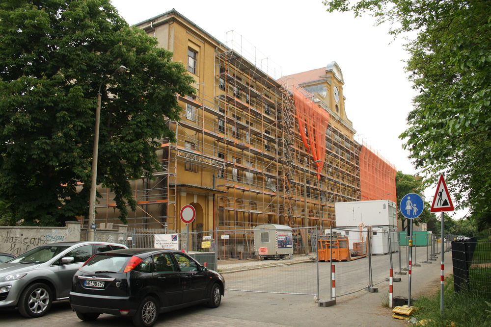 Schulsanierung in der Karl-Vogel-Straße. Foto: Ralf Julke