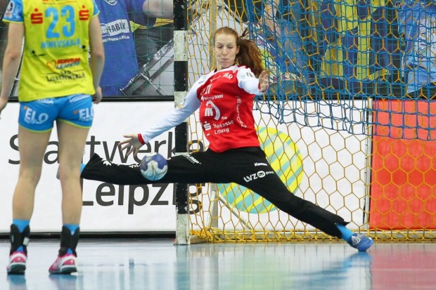 Torhüterin Nele Kurzke überzeugte und ließ in der 2. Halbzeit nur acht Treffer zu. Foto: Jan Kaefer