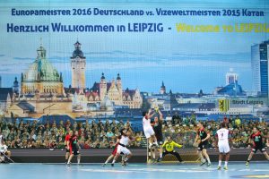 Leipzig freute sich sichtbar über den Handball-Leckerbissen. Foto: Jan Kaefer