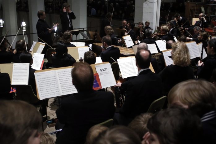 Bach wird in der Thomaskirche inszeniert. Foto: Alexander Böhm
