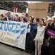 Protest gegen Compact auf der Leipziger Buchmesse. Foto: Tim Wagner