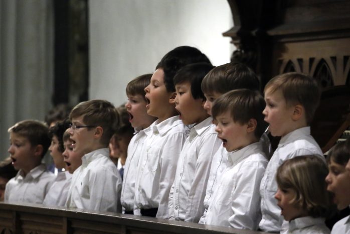 Der Thomanerchor in der Thomaskirche. Foto: Alexander Böhm
