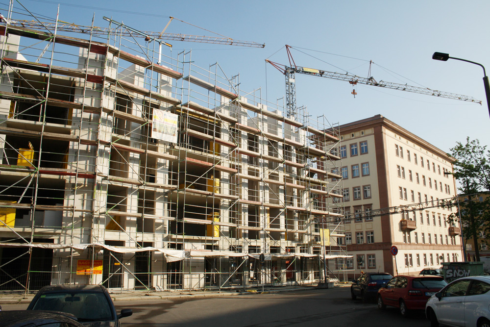 Baustelle in der Leipziger Emilienstraße. Foto: Ralf Julke