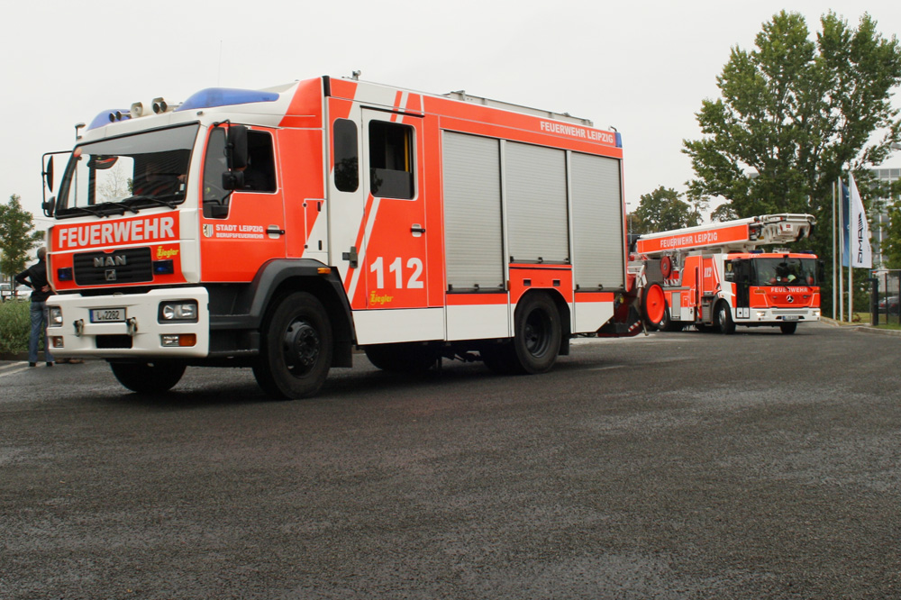 Fahrzeuge der Leipziger Feuerwehr. Foto: Ralf Julke