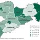 Neugründungen in Sachsen 2015 nach Kreisen. Karte: Freistaat Sachsen, Statistisches Landesamt