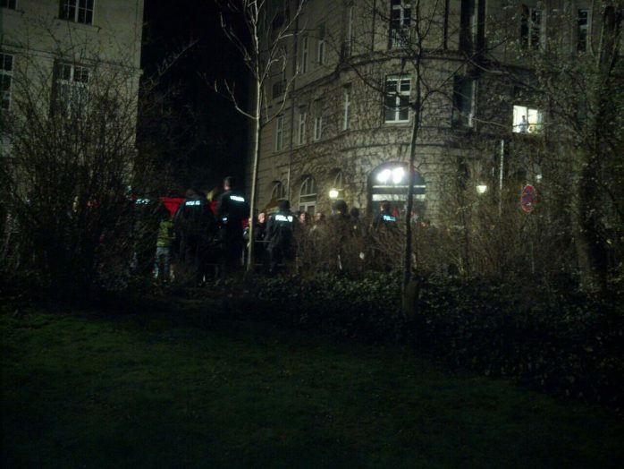 NoLegida an der Strecke. Foto: L-IZ.de