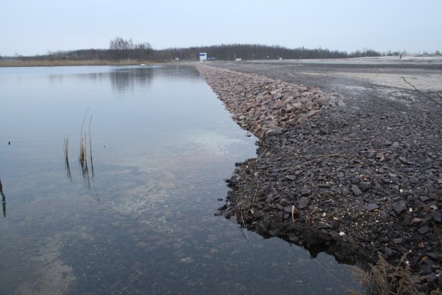 Das gesicherte Südufer des Cospudener Sees. Foto: Ralf Julke