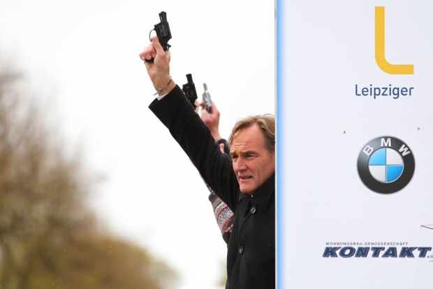 Leipzigs OBM Burkhard Jung gab den Startschuss. Foto: Jan Kaefer