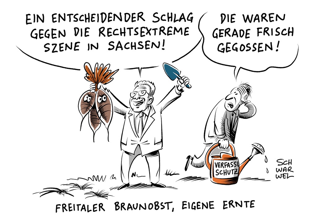 Karikatur: Schwarwel
