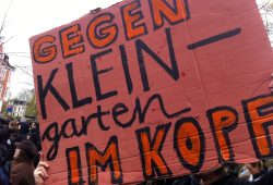 Immer mal wieder gegen den "Kleingarten im Kopf" anschreiben, auch wenns Ärger hagelt. Foto: L-IZ.de