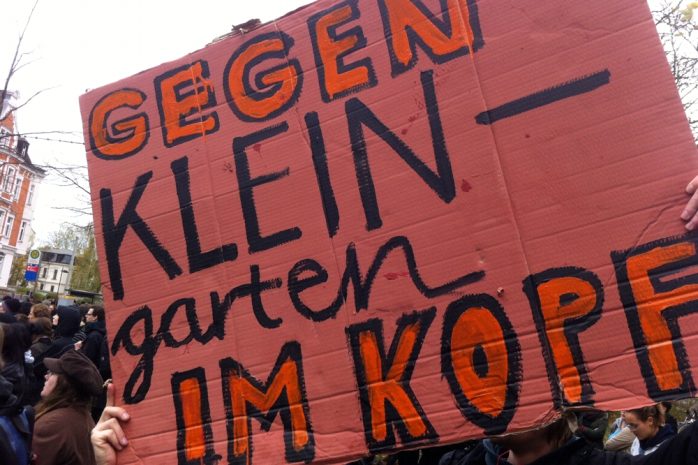Immer mal wieder gegen den "Kleingarten im Kopf" anschreiben, auch wenns Ärger hagelt. Foto: L-IZ.de