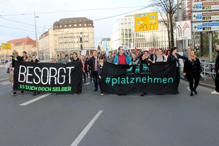 Gegenprotest von "Leipzig nimmt Platz". Foto 5 Andreas Bernatschek