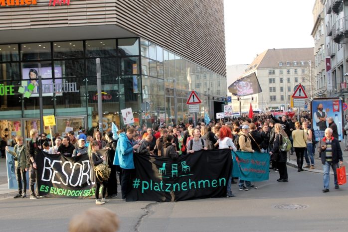 Gegenprotest von "Leipzig nimmt Platz". Foto 7 Andreas Bernatschek