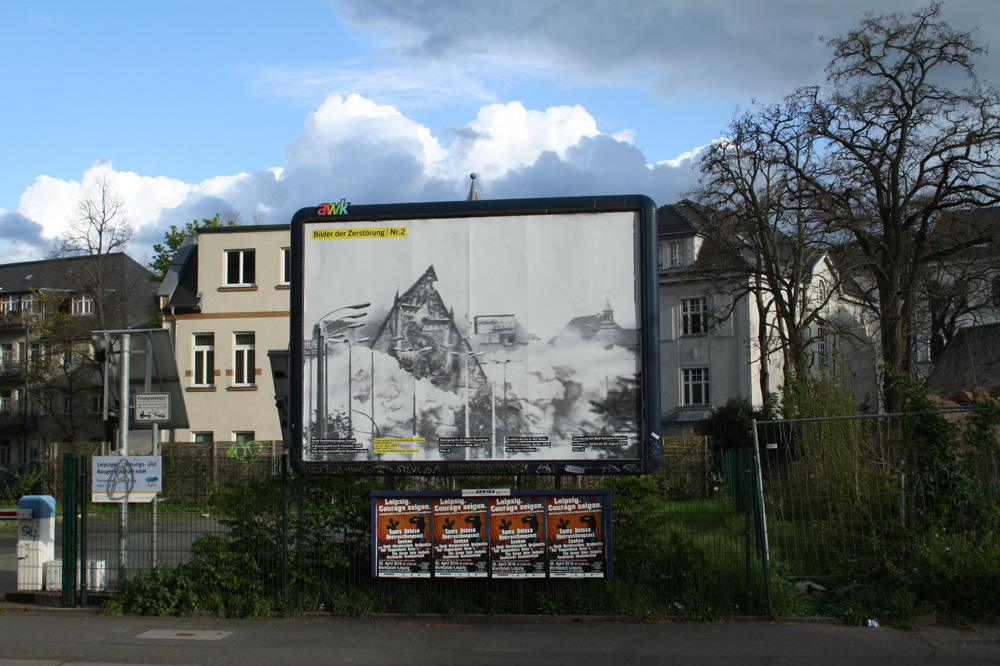 Stefan Koppelkamm: Bilder der Zerstörung Nr. 2. Sprengung der Paulinerkirche. Foto: Ralf Julke