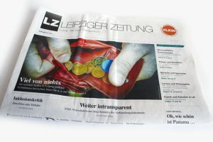 Die neue Leipziger Zeitung vom 8. April: Viel von nichts. Foto: L-IZ