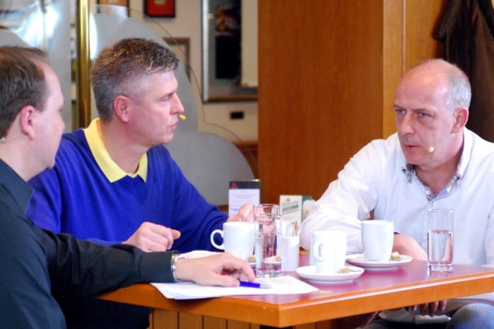 Wenn getalkt wird, live dabei sein und anschließend eine ganze Sendung in Rughe ansehen können. Foto: L-IZ.de