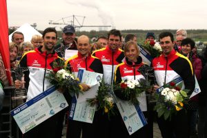 Diese fünf gehen in Rio auf Medaillenjagd (v.l.n.r): Hannes Aigner, Franz Anton, Jan Benzien, Melanie Pfeifer, Sideris Tasiadis Foto: Sebastian Beyer