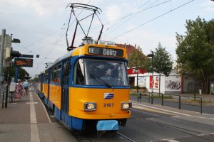 Tatra-Straßenbahn am Connewitzer Kreuz. Archivfoto: Ralf Julke