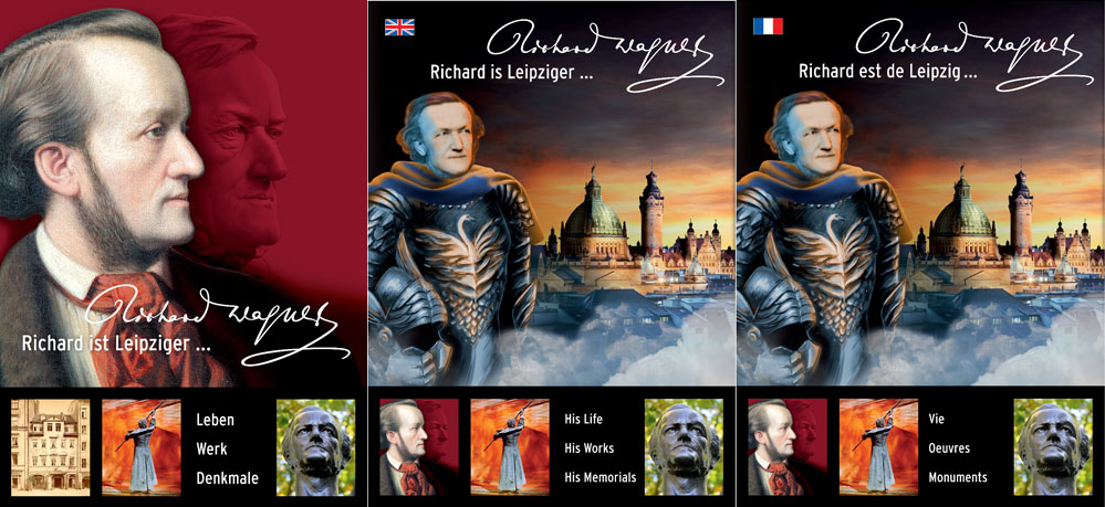 Die neue Broschüre in drei Sprachen. Fotos: Richard-Wagner-Verband Leipzig