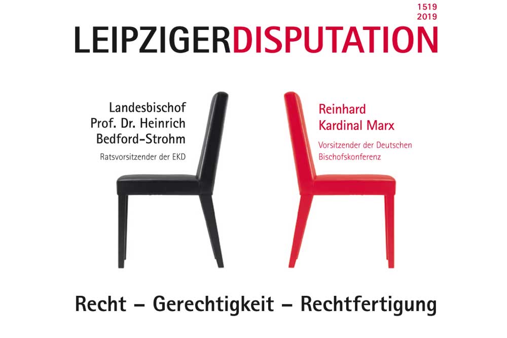 Veranstaltungsplakat Leipziger Disputation.