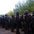 Polizisten bei einer Einkesselung. Foto: L-IZ