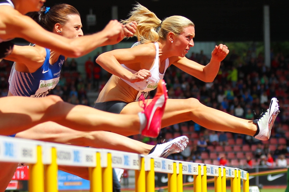 Gegen die wiedergenesene Nadine Hildbrand (Sindelfingen) musste Cindy Roleder (SC DHfK Leipzig) eine starke Zeit anbieten, um ihren Titel erfolgreich zu verteidigen. Foto: Jan Kaefer