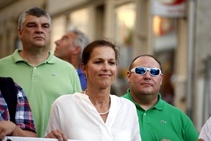 20:20 Uhr: Frontfrau Tatjana Festerling heute zu Gast in Leipzig. Foto: L-IZ.de