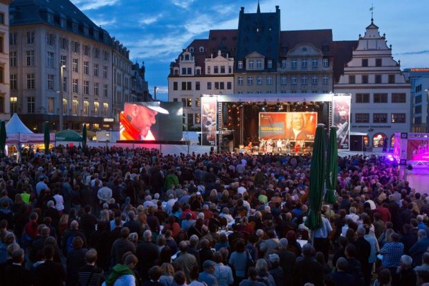 Bachfest Leipzig 2016: BACHmosphäre auf dem Leipziger Markt. Foto: Bachfest Leipzig/Gert Mothes