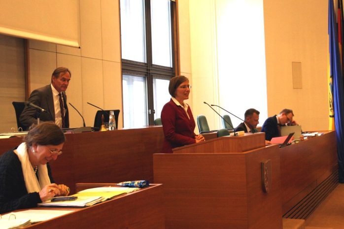 Dr. Skadi Jennicke im Leipziger Stadtrat. Foto: L-IZ.de