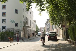 Wird die Biedermannstraße bald Fahrradstraße? Foto: Ralf Julke