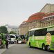 Busparkplatz auf der Ostseite des Hauptbahnhofes. Foto: Ralf Julke