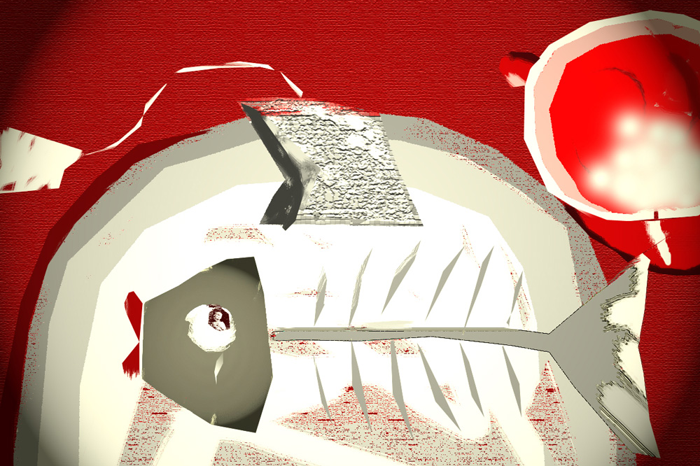 Herr L.s Lieblingsfisch - heute ein wenig sorgengeplagt. Grafik: L-IZ