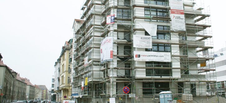 Wohnungsbau in der Kochstraße in Connewitz. Foto: Ralf Julke