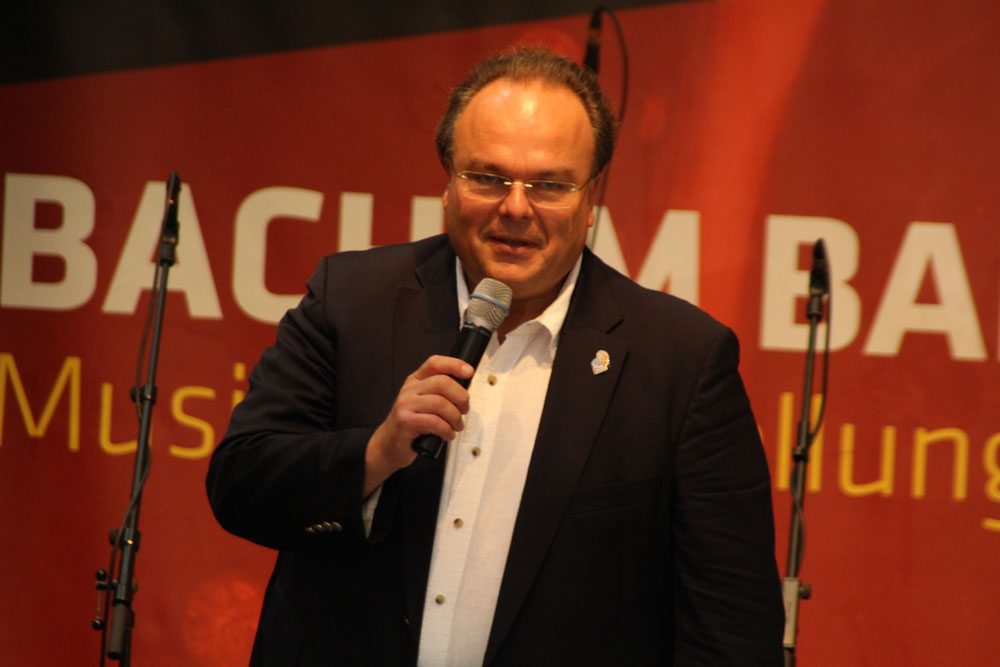 Schirmherr Martin Petzold eröffnete die BachSpiele. Foto: naTo