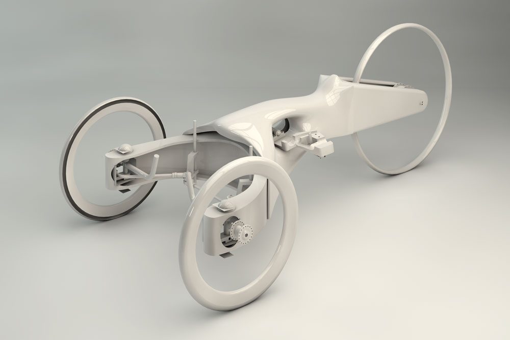 Der sPRINTer des FELX.teams HTWK Leipzig erreichte in ersten Laborversuchen eine Geschwindigkeit von bis zu 30km/h. Foto: FLEX/HTWK