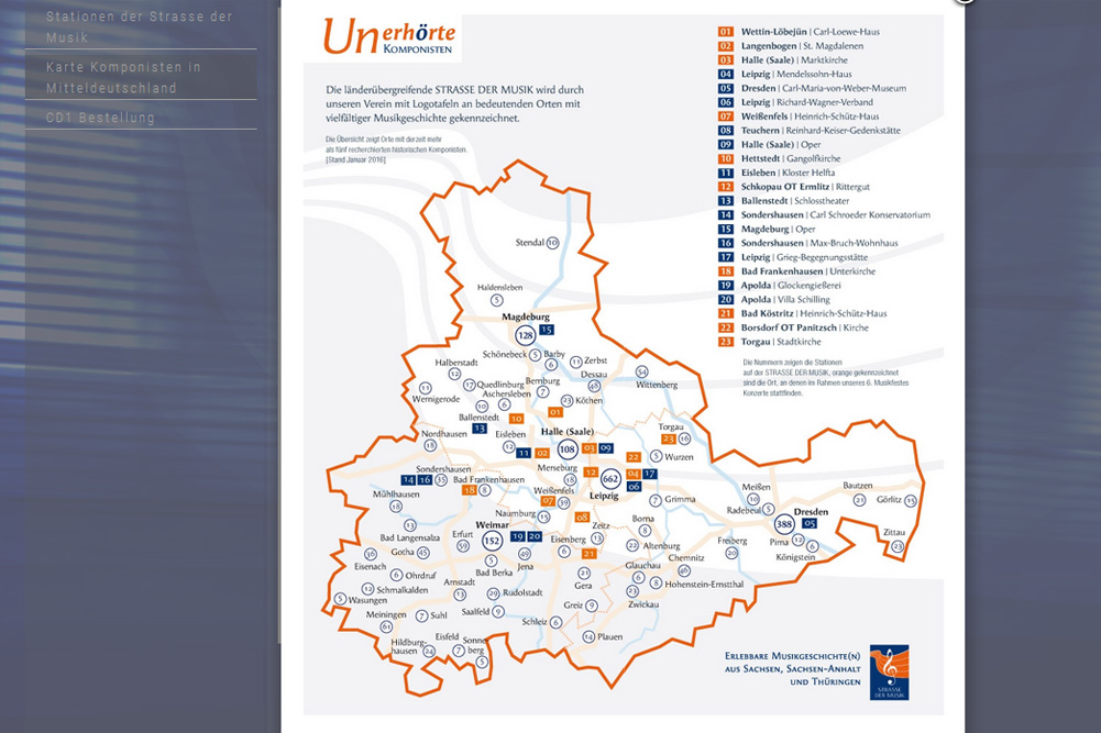 Karte der „Straße der Musik“. Screenshot; L-IZ