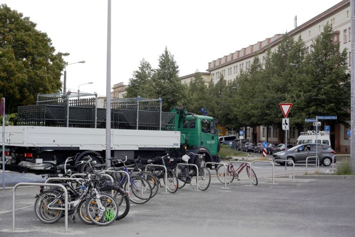 Weiterer Aufwand für Legida am Leuschner. Foto: L-IZ.de