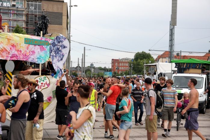 Ankunft der GSO 2016 auf dem Augustusplatz. Foto: L-IZ.de