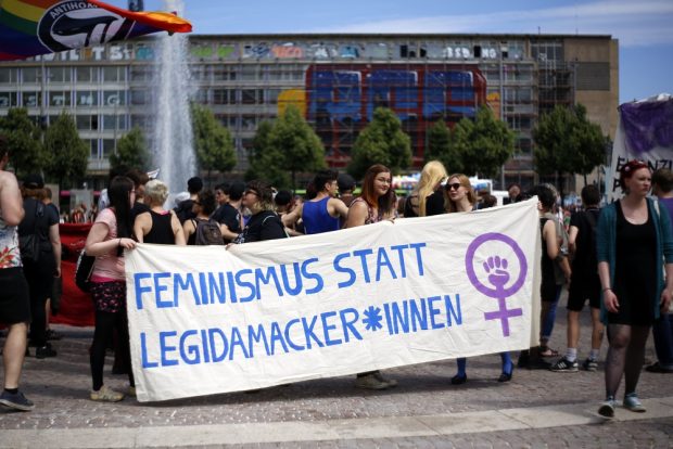 Protest gegen LEGIDA. Foto: Alexander Böhm