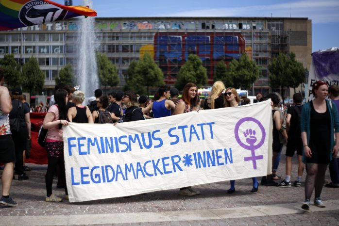 Protest gegen LEGIDA. Foto: Alexander Böhm